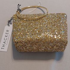 Brand New Cute And Elegant Pouch. Perfect For Any Occasion. Chic Gold Evening Bag With Glitter, Chic Gold Glitter Evening Bag, Gold Glitter Bag For Gift, Gold Sparkling Bag For Gift, Gold Sparkling Bag As Gift, Gold Sparkling Bags Perfect As Gifts, Gold Glitter Clutch For Formal Occasions, Gold Sparkling Bags For Gifts, Glitter Clutch Evening Bag Gift