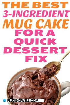 A gooey mug cake ready to eat Coffee Cup Desserts Mug Cakes, Cup Of Cake Microwave, 1 2 3 Cake In A Cup, Easy Chocolate Mug Cake 3 Ingredients, Mug Cake For One, Microwave Mug Cake 3 Ingredient, Mug Cakes Microwave Easy 3 Ingredients, Cupcake In A Mug Recipe, Cake In Mug Microwave