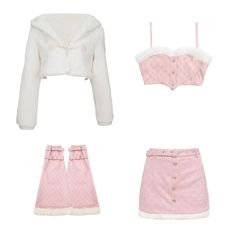 Japanese Pink Kawaii 4 Pieces Set Women Belt Patchwork Elegant Sweet Skirt Suit Female Korean Fashion Party Casual Y2k Set voguable Pink Kawaii, Bow Shorts, Women Belt, Shein Outfits, New Pant, Womens Tops Summer, Set Women, Pant Shirt, T Shirt And Shorts