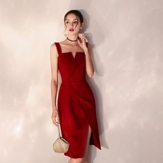 Red Dress Formal Short, Homecoming Dresses For Teens, Backless Homecoming Dresses, Party Dress Inspiration, Red Party Dress, Garden Party Dresses For Women, Dresses For Women Over 50, Prom After Party, Garden Party Dresses