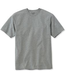 Made of soft cotton that resists wrinkles, stains, shrinking, fading and pilling, our resilient tee keeps its shape wash after wash. Traditional Fit: Relaxed through the chest, sleeve and waist. 100% jersey-knit cotton. Double ring-spun fabric fights shrinkage, stains, wrinkles, fading and pilling. Built for comfort, the fabric gets even softer the more you wash and dry it. Machine wash and dry. Comfortable enough for everyday wear. Durable double-needle stitching. Soft jersey-knit taping on nec Comfortable Gray Crew Neck T-shirt, Comfortable Gray Cotton Top, Comfortable Soft-washed T-shirt, Classic Soft-washed T-shirt, Classic Soft-washed Solid T-shirt, Classic Gray Cotton Tops, Stylish Eve Outfits, Teacher Outfits Fall, Professional Work Outfit