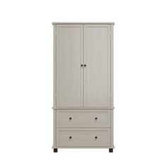 an armoire with two drawers and one door