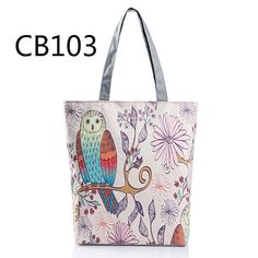 This soft shoulder bag for women is made from good quality canvas and lined with polyester for a smooth finish. Displaying a vivid floral printed design that will instantly brighten your day, this beach tote bag has a zipper closure for extra safety. This large capacity tote bag carries your essentials and even has a n interior pocket. Fitted with two shoulder straps, add this versatile bag to your collection!Specifications Types of bags: Shoulder & Handbags Style: Women Canvas Beach Bags Style: Owl Handbag, Custom Beach Bags, Canvas Beach Bag, Pink Gift Box, Casual Tote Bag, Animal Prints Pattern, Owl Print, Cool Gifts For Women, By The Beach