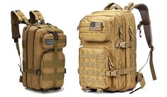 Our Three Day MOLLE (Modular Lightweight Load-Carrying Equipment) backpack is easy to carry and will protect your Go Bag items. MOLLE describes gear layered with rows and columns of webbing, allowing you to use the gear for a variety of purposes. MOLLE is commonly used by the U.S. military, along with other members of NATO armed forces, law enforcement, firefighters, and increasingly, survivalists. Made of high density fabric that is durable and water-resistant, this backpack is double-stitched, Durable Tactical Travel Bags, Tactical Durable Travel Bags, Rectangular Bag With Top Carry Handle For Outdoor Activities, Rectangular Bags With Top Carry Handle For Outdoor Activities, Rectangular Bag With Top Carry Handle For Outdoor, Tactical Large Capacity Bag For Outdoor, Tactical Outdoor Bags With Large Capacity, Durable Practical Bags For Adventure, Rectangular Tactical Bag For Outdoor