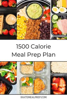 the meal prep plan is full of healthy food