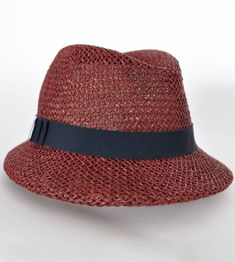 "\"Serge\", is a stylish companion that fits perfectly into every look. Light and flexible, made of \"twisted paper\", it offers maximum comfort. \"Serge\" is available in \"bordeaux\". Available in sizes 55 cm - 60 cm. Colour \"bordeaux\" Hat made of twisted paper 66% cotton and 34% polyamide on the inside Handmade Individualization options Other colours or sizes on request. All hats are handmade. For the production of a perfect hat it takes some time. All hats are ready 7-12 days after payment Formal Straw Boater Hat With Curved Brim, Elegant Fedora With Curved Brim For Vacation, Formal Straw Hat With Curved Brim, Formal Straw Hats With Curved Brim, Chic Straw Fedora For Kentucky Derby, Elegant Brimmed Fedora For Vacation, Elegant Wide Brim Fedora For Vacation, Elegant Vacation Straw Hat Made Of Paper Straw, Elegant Paper Straw Hat For Vacation