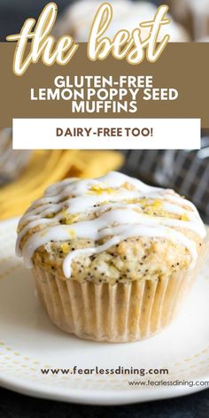 the best gluten - free lemon poppy seed muffins dairy - free too