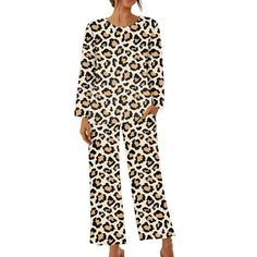 clearance under $5 Clothes StoreClick Here Usmixi Womens Loungewear Set Pajamas Sets for Women Vintage Leopard Print Long Sleeve Pullover Top and Pants 2 Piece Sets Ladies Homewear Sleepwear Lounge Matching Sets Deals on Sale Product Description: Style:2 Pieces Outfits,Matching Sets,Two Pieces Sets,Tracksuits Material: Polyester,Cotton,Cottonblend Gender:Womens,Ladies,Girls Season:Summer,Spring,Fall/Autumn,Winter Feature:Fashion,Casual,Cute Occasions: Casual, Traveling, Vacation, Working, Party, Casual Home Sets For Fall, White Sleep Sets For Fall, Matching Set For Loungewear - Fall Season, Matching Set Loungewear For Fall, Matching Loungewear Sets For Fall, Long Sleeve Pajama Sets For Fall, Long Sleeve Pajama Party Sets For Fall, Multicolor Long Sleeve Loungewear Set, Multicolor Long Sleeve Lounging Set