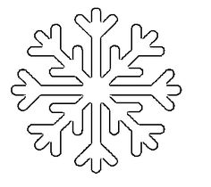 a snowflake is shown in black and white