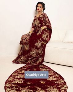 Welcome to Quadriya Arts   Note:- dress come with head scare for free Worldwide trending SomaliBridal & Fashion store with the latest beautiful modern and cultural bridal dirac and dresse This Gold Colour Work set and Stone Sequins  & Hand Embroidery Work WILL GLITTER UP Any Ocation This 9000 Quality Velvet Fabric Somali dirac Wedding Dress is 3 PIECE Set Glass stone work multicolor glass bides (This DRESS IS LINED FROM THE INSIDE). * SLIGHT COLOR VARIATIONS POSSIBLE DUE TO DIFFERING SCREEN AND PHOTOGRAPHIC RESOLUTIONS * PAYMENTS 100% Safe and Secured payment through PayPal (Worldwide). SHIPPING Dispatch Timelines 15 -21  Business Days No return  Note:- Customization available any size any color and design  more information DM Thank You Bollywood Style Kaftan With Dupatta For Wedding, Red Kaftan With Zari Work For Wedding, Anarkali Kaftan With Dupatta For Wedding, Wedding Kaftan With Dabka In Traditional Drape, Bollywood Style Wedding Kaftan Floor-length, Long Kaftan With Dupatta For Wedding, Long Wedding Kaftan With Dupatta, Floor-length Semi-stitched Kaftan For Wedding, Semi-stitched Floor-length Kaftan For Wedding