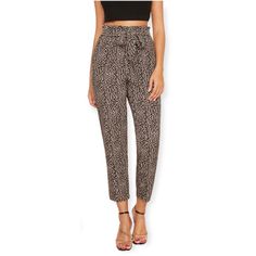 Jules & Leopold Paperbag Waist Pants High-Waisted Animal Print, Women’s Size L New With Tag Details: - Two Pockets - Belt With Belt Loops - Paperbag Waist - High Rise - Elastic Waistline - Cropped Length - Animal Print - Pull-On Styling - Slant Side Pockets Colors: Black, Brown, Nude, Grey 98% Polyester 2% Spandex Machine Wash Cold Approx Measurements Laid Flat - Length 39" - Rise 12” - Inseam 27” - Waist (Side To Side) 17” - Hip (Side To Side) 23” 204 Jules & Leopold Casual Leopard Print Elastic Waist Pants Autumn Crop Trousers Paperbag Waist Belted Pants Chic Leopard Print Pants For Work, Chic Leopard Print Workwear Bottoms, High Waist Leopard Print Bottoms For Spring, Trendy Leopard Print Pants For Work, High Waist Leopard Print Bottoms For Work, Leopard Print High Waist Bottoms For Work, High Waist Leopard Print Bottoms With Pockets, High Waist Leopard Print Pants For Spring, Chic Leopard Print Bottoms For Fall