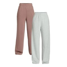 Find your feel good with No Boundaries Fleece Pants. As comfortable as they are chic, these soft, fleece pants take the concept of sweatpants to a whole new level with a modern, wide-leg silhouette. Playing perfectly into your casual wardrobe, these relaxed pants offer pull-on ease and side pockets. The budget-friendly 2-pack lets you stock up with ease. Only at Walmart. Size: S.  Color: Multicolor.  Gender: female.  Age Group: adult. Ribbed Flares, Relaxed Pants, Fleece Pants, Pair Of Pants, No Boundaries, Casual Wardrobe, Flare Pants, Budget Friendly, Boundaries