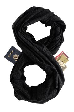 PRICES MAY VARY. 38% Polyester, 57% Rayon, 5% Spandex Hand Wash Only SUPER-SOFT, LIGHTWEIGHT, and PATENTED DESIGN PROVIDES VALUE UNLIKE ANY OTHER SCARF - Unlike other scarves, the Zero Grid travel scarf with zipper pockets has button snaps at either end which let you customize the look, fit, and feel. The patented design of this cozy infinity scarf with pockets provides warmth, and endless ways to wear - scarf, wrap, shawl, hoodie, travel blanket, you name it! Plus there’s a reflective loop for Scarf With Pockets, Aluminum Wallet, Pocket Scarves, Travel Scarf, Ways To Wear A Scarf, Travel Blanket, Hidden Camera, Fashion Scarf, Wrap Shawl