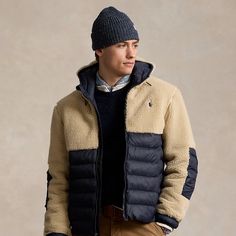 This lightweight jacket combines cozy high-pile fleece with quilted taffeta for a modern Polo look. Down-alternative fill helps to keep you warm in chilly weather. Chilly Weather, Mein Style, Ralph Lauren Home, Mens Outerwear, Ralph Lauren Men, Lightweight Jacket, Upper Body, Girls Shopping, Outerwear Jackets