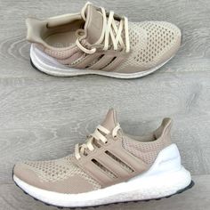 100% Authentic Adidas Shoes New With Tags (Without Box) Adidas Beige Sneakers With Boost Midsole, Sporty Beige Running Shoes With Boost Midsole, Beige Lace-up Running Shoes With Boost Midsole, Beige Round Toe Running Shoes, Cream Running Shoes With Boost Midsole And Round Toe, Adidas Ultraboost, Adidas Ultra Boost, Ultra Boost, Adidas Shoes