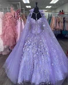 Godess Dresses, Purple Prom Dresses, Girls Ball Gown, Fancy Clothes, Purple Prom, Prom Dresses Formal, Pretty Quinceanera Dresses, Quinceanera Themes, Purple Prom Dress