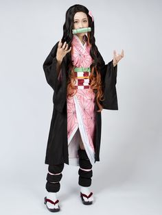 Includes: A Cloak             A Tunic A Corset A Drawstring A Pair of Shinguards  A Pair of Binding Tape
(Freebie: Small Bamboo Tube)Material: FeminineSize: All Size Nezuko Cosplay, Size Matters, Short Torso, Tights Outfit, Metal Accessories, Custom Fit, Body Shapes, Cosplay Costumes, Halloween Costumes