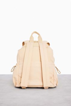 Béis 'The Sport Backpack' in Beige - Chic Tennis Inspired Backpack Sporty Backpack With Functional Pockets, Sporty Large Capacity Nylon Backpack, Casual Sports Backpack With Adjustable Strap, Sporty Softback Bags For Outdoor Activities, Sporty Softback Backpack For Everyday Use, Sporty Nylon Softback Backpack, Sporty Nylon Standard Backpack, Sporty Nylon Backpack, Sporty Everyday Nylon Backpack