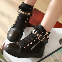 Home · Mileg · Online Store Powered by Storenvy White Women Sneakers, Walking In Heels, Zippers Fashion, Skateboarding Shoes, High Shoes, Sneakers Women, Women Sneakers, Canvas Shoes Women, Action Sports