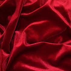 a close up view of a red fabric