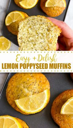 lemon poppy seed muffins are easy to make and delicious for breakfast or dessert