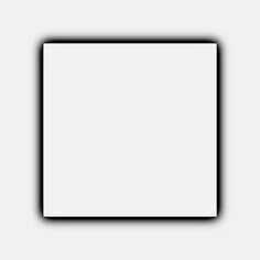 a white square with a black border in the middle on a light gray background that appears to be rectangleed