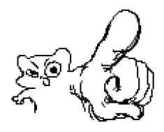 an old school pixel art drawing of a dog and cat with their noses touching each other