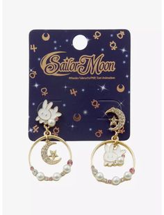 Pretty Guardian Sailor Moon Jeweled Bunny Earrings Moon Shirts, Sailor Moon Jewelry, Moon Things, Pokemon Jewelry, Sailor Moon Shirt, Sailor Moon Outfit, Moon Accessories, Bunny Jewelry, Stitch Toy