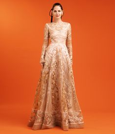 Full Sleeve Gowns, Elegant Bridal Gown, Sequin Halter, Gown Style, Halter Gown, Naeem Khan, One Shoulder Gown, My Fair Lady, Folk Dresses