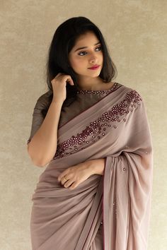 Laksyah Simple Sarees, Half Saree Designs, Indian Fashion Saree