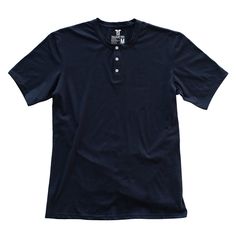 Navy Henley Shirt for Tall Slim Men Relaxed Fit Button T-shirt For Everyday, Henley Neckline T-shirt With Button Closure And Relaxed Fit, Classic Fitted T-shirt With Button Closure, Layering Cotton Tops With Placket, Relaxed Fit Short Sleeve Henley With Buttons, Relaxed Fit Henley T-shirt With Button Closure, Relaxed Fit T-shirt With Button Closure And Henley Neckline, Short Sleeve Cotton Henley With Buttons, Classic Button-up Henley With Buttons