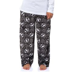 Bring your love for The Nightmare Before Christmas into your everyday lounge routine with these cozy plush fleece pajama pants. The iconic Jack Skellington, along with a stylish bat and web design, makes these pants perfect for the Halloween season and year-round wear for dedicated Disney fans. Crafted from ultra-soft fleece, these pants ensure maximum comfort for all-night or all-day relaxation. Designed with practicality in mind, the adjustable elastic waistband and side pockets make these paj Nightmare Before Christmas Pants, Matching Nightmare Before Christmaspj Pants, Jack Skellington Pjs, The Nightmare Before Christmas Pants, Jack Skellington Pajama Pants, Halloween Pajama Pants, Mens Pyjama Bottoms, The Nightmare Before Christmas Jack, Christmas Jack Skellington