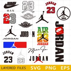 Jordan Svg, Logo Motion, Raster Graphics, Fashion Logo Branding, Jordan Logo, Disney Tattoo, Creative Graphics, Logo Bundle, Transformers Artwork