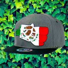 Mexico Hat Federal Logo Hecho En Mexico Flag Eagle Snapback Baseball Cap- Gray Gray Snapback Fitted Hat For Streetwear, Gray Snapback Fitted Hat, Gray Snapback Visor Hat For Streetwear, Casual Gray Snapback Fitted Hat, Adjustable Gray Snapback Fitted Hat, Gray Urban Style Snapback Hat, Gray Adjustable Urban Snapback Hat, Urban Gray Adjustable Snapback Hat, Gray Flat Brim Hat For Streetwear