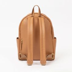 Butterscotch Classic City Pack II Classic City Pack Bags Mom On The Go, Bump Out, City Backpack, Diaper Bag Backpack, Backpack Straps, Colored Leather, Matte Gold, Gold Hardware, Fashion Backpack