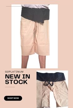 Thai Fisherman Pants 100% cotton loose fit Yoga pants unisex gift 2 tone beige Black Short Pants, Thai Fisherman Pants, Fisherman Pants, Wrap Pants, Pants Loose, Unisex Gift, Beige And Black, Unisex Gifts, Unisex Clothing