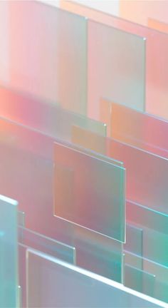 an abstract image of squares and rectangles in pastel colors