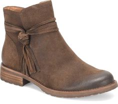 PRICES MAY VARY. Wander freely with the Blake bootie, crafted with waterproof Italian suede and a hint of rustic charm! Waterproof Italian suede Slip resistant TPR outsole Heel height of approximately 1 ¼ inches Side zipper for easy on / off Wander freely with the Blake bootie, crafted with waterproof Italian suede and a hint of rustic charm!|Waterproof Italian suede|Slip resistant TPR outsole|Heel height of approximately 1 ¼ inches|Side zipper for easy on / off|Wrap around knotted tassel detail Boot Shoes, Waterproof Boots, Womens Boots Ankle, Boot Shoes Women, Rustic Charm, On Off, Wrap Around, Bootie, Side Zipper