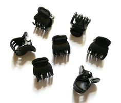 20 pcs Tiny hair Claw Clips for hair crafts size 10 mm Black color Hair Snap Clips, Tiny Hair Clip, Twilight Dr, Clips For Hair, Tiny Hair, Hair Snap, Black Claws, Black Hair Clips, Beard Straightening