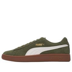 PUMA Unisex Smash V2 Sneakers Green 364989-66 (SNKR/Skate/Low Top/Non-Slip/Wear-resistant) Green Skate Shoes For Sports, Green Breathable Skate Shoes For Sports, Green Sporty Skate Shoes For Outdoor, Sporty Green Skate Shoes For Outdoor, Low-top Puma Skate Shoes For Sports, Casual Green Puma Sneakers, Sporty Puma Logo Skate Shoes For Sports, Sporty Puma Skate Shoes For Sports, Sporty Puma Skate Shoes