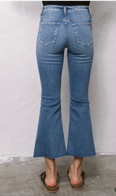 Daisy Cropped Jeans – Shop AG Style Light Denim Jeans, Cropped Boyfriend Jeans, Kick Flare Jeans, Comfy Jeans, Bike Rides, Kick Flares, Next Clothes, Perfect Jeans, Cropped Denim