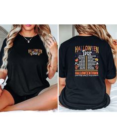 Retro Halloween Skeleton Tour Shirt, Halloween Vibes Tee, Vintage Hand Skeleton Party Shirt, Halloween Spooky Season T-Shirt, Halloween Gift 🌟Care Instructions - Machine Wash Cold - Wash Inside Out - Gentle Cycle - Tumble Dry Low 🌟 Sizing - Please see images with sizing chart details.  - All of our tees are a unisex fit.  🌟Production and Shipping - Processing is 1-4 days.  -->First Class Shipping is 2-5 business days(after processing time). --> If you need item the sooner, please upgrade the Halloween Graphic Tee For Concert, Halloween Concert Band Merch Tops, Casual Halloween Concert Top, Fall Concert Tops With Short Sleeves, Black Halloween Concert T-shirt, Halloween Concert Skull Print Tops, Halloween Skull Print Tops For Concert, Halloween Concert T-shirt With Crew Neck, Halloween Concert Crew Neck T-shirt