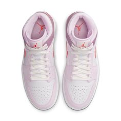 WMNS Air Jordan 1 Mid 'Valentine's Day' DR0174-500 Jordan 1 Mid Valentines Day, Logo Wings, Wmns Air Jordan 1, Jordan Model, Jordan 11 Retro Low, Womens Air Jordans, Air Jordan 11 Retro, Wings Logo, Air Jordan 6