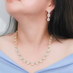 https://www.africa-lace.com/wp-content/uploads/2021/12/JW3036.mp4 Style:  Cubic Zirconia Necklace Earring  for bridal Necklace Set Metal: Brass Gemstone: AAA +Cubic zirconia Jewelry type: Earrings, Necklace Necklace length: 42cm Earring length :3.6cm If  the photo are 100% completed reflect of products color ? Sometimes due to lighting environment on taking photo, the different monitor of PC or mobile screen may be a little difference on Color deviation , Which is also quite normal. We insisted Wedding Jewelry Sets With Plated Cubic Zirconia, Wedding Cubic Zirconia Plated Jewelry Sets, Wedding Crystal Plated Necklaces, White Plated Wedding Jewelry, White Cubic Zirconia Necklace With Matching Earrings, Formal Crystal Plated Jewelry, Formal White Jewelry Sets With Sparkling Stones, Classic Plated Jewelry For Wedding, White Cubic Zirconia Bridal Necklace With Matching Earrings