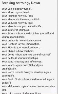 a poem written in the language of astrology down