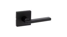 a black door handle on a white background