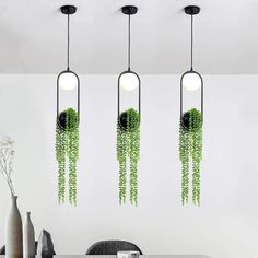 48218198638896|48218198671664|48218198704432|48218198737200 Funny Vine, Plants Hanging, Black Lampshade, Restaurant Lighting, Sky Garden, Garden Planter, Hanging Pendants, Led Light Bulb, Hanging Planters