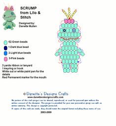 an image of a crochet pattern for a stuffed animal