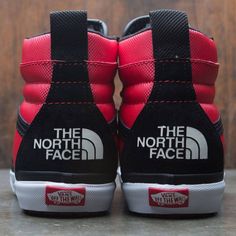 Vans x The North Face Men SK8-Hi 46 MTE DX - MTE black red Sporty Red Winter Sneakers, Sporty Sneakers For Winter Sports, Sporty Winter Sports Sneakers, Black Sneakers For Winter Sports, Vans Shoes Fashion, Red Vans, Vans Red, Allen Iverson, Street Style Outfits Men