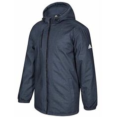 Visit Our Store The Trace Place To See What Else We Have For Sale! Our Inventory Is Constantly Changing, So Feel Free To Follow Us So You Don't Miss Out On New Items And Sales! Product Details The Game Built Heavyweight Jacket Secures Any Team Of Athletes Into Warmth As They Prepare To Take On Their Sport During The Colder Months. It's Made To Deliver Comfort And Protection From The Elements. Dyed-To-Match Polyester Tricot Lining. Bungee With Cordlock Hood Drawcord. Padded Front Pockets Feature Adidas Winter Windbreaker With Long Sleeves, Adidas Long Sleeve Windbreaker For Winter, Adidas Outerwear For Winter Outdoor Activities, Adidas Outerwear For Outdoor Winter Activities, Adidas Sporty Outerwear For Cold Weather, Adidas Sporty Cold Weather Outerwear, Adidas Winter Hooded Jacket With Double-lined Hood, Adidas Outerwear With Double-lined Hood For Streetwear, Adidas Winter Outerwear For Cold Weather